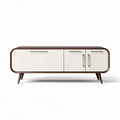TV-meubel van hout en MDF met twee deuren en ronde hoeken 150 x 45 x 50cm