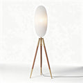 Staande lamp met stoffen kap zwart 15 x 15 x 150cm voor interieurverlichting